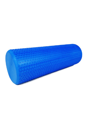 Масажний ролик Foam Roller 45 см синій (легкий і м'який ролер-валик для йоги, масажу всього тіла: рук, ніг, спини) EasyFit (237657427)