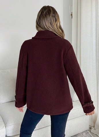 Бордова демісезонна куртка SHEIN