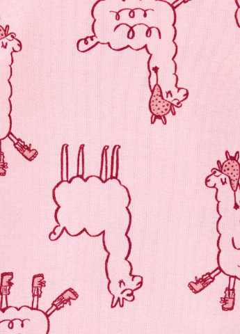Розовая всесезон пижама для девочки carters (693210) 2шт Carter's