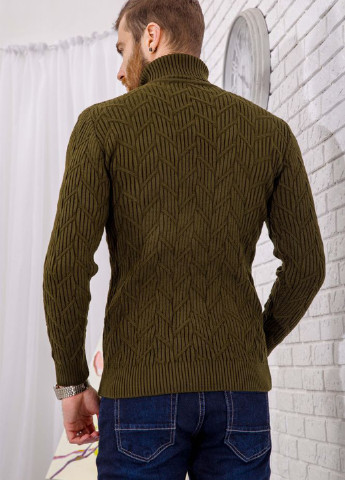 Оливковий (хакі) демісезонний светр Ager