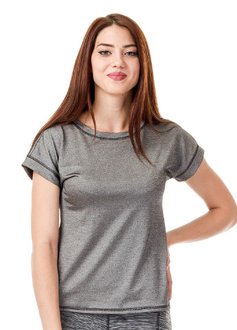 Грифельно-сіра всесезон футболка з коротким рукавом Leya