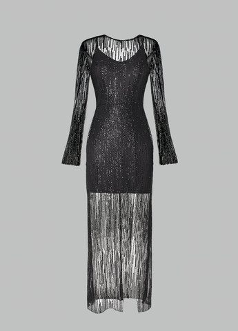 Чорна вечірня сукня Gepur однотонна