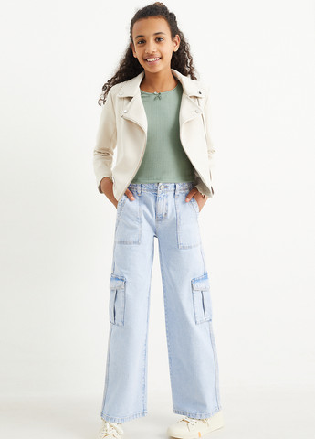 Комбинированная летняя футболка (2 шт.) C&A