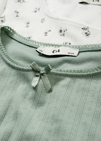 Комбинированная летняя футболка (2 шт.) C&A