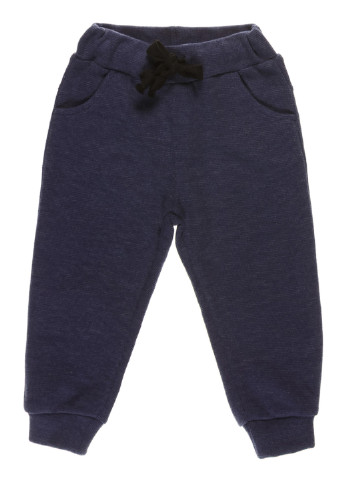 Темно-синие кэжуал демисезонные брюки со средней талией Mackays