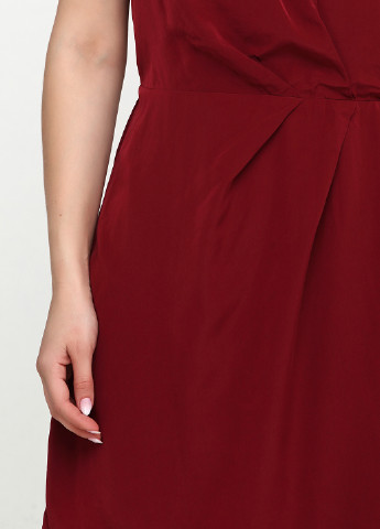 Бордовое кэжуал платье Monki однотонное