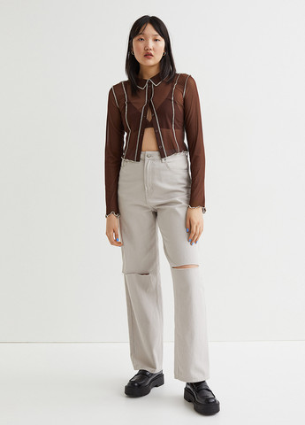 Коричнева блуза H&M