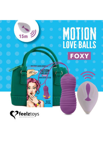Вагінальні кульки з масажем перлинами Motion Love Balls Foxy FeelzToys (251903322)