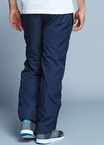 Темно-синие спортивные демисезонные прямые брюки Lacoste