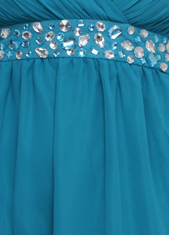 Голубое вечернее платье клеш BY MIA SURI однотонное