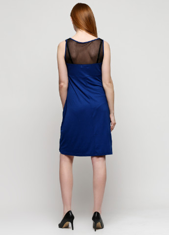 Синее коктейльное платье Zalando однотонное