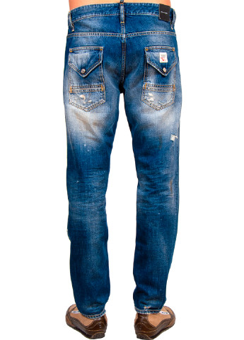 Синие демисезонные джинсы Dsquared