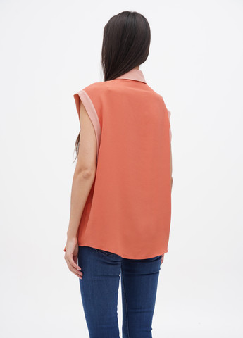 Оранжевая блуза Sisley