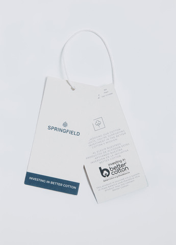 Бирюзовая классическая, кэжуал рубашка в полоску Springfield