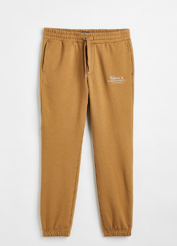 Бежевые спортивные демисезонные брюки H&M