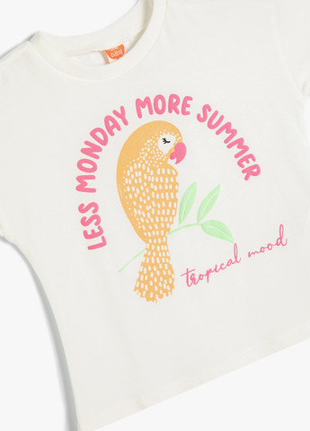 Біла літня футболка KOTON