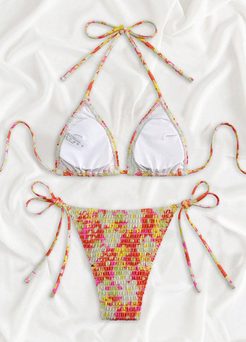 Комбинированный демисезонный купальник (лиф, трусики) раздельный, бикини SHEIN