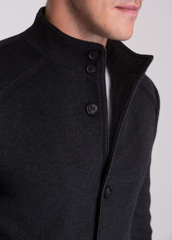 Темно-серое демисезонное Пальто однобортное Trend Collection