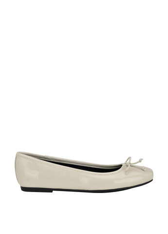 Женские балетки Calvin Klein | молочные однотонные логотип, бант искусственная кожа (332671392)