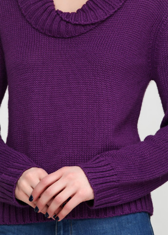 Фіолетовий демісезонний светр хомут MSN