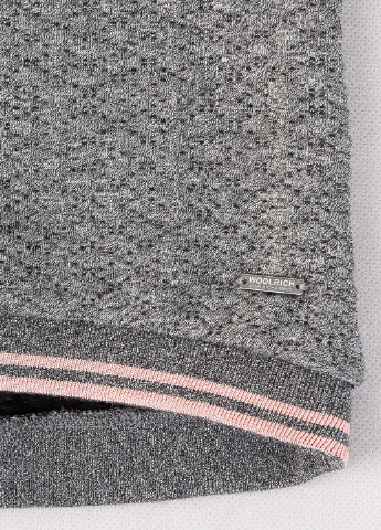 Woolrich свитшот меланж серый кэжуал полиэстер, трикотаж