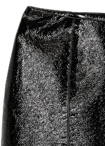 Черная кэжуал однотонная юбка H&M