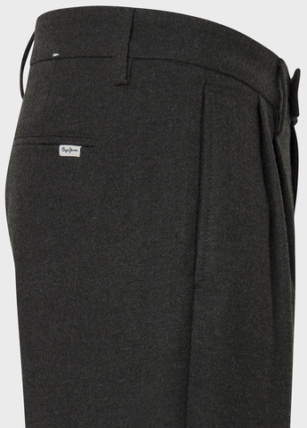 Черные кэжуал, классические демисезонные зауженные брюки Pepe Jeans