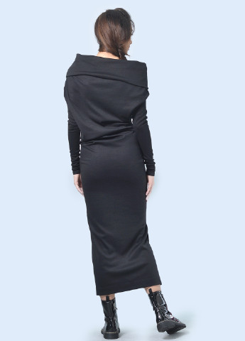 Черное кэжуал платье Agata Webers однотонное