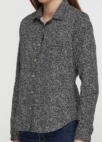 Черно-белая кэжуал рубашка с абстрактным узором Ralph Lauren