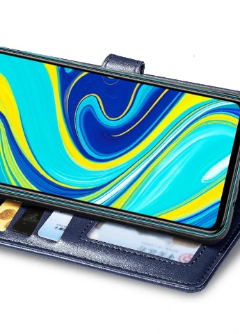 Кожаный чехол книжка Gallant (PU) для Xiaomi Redmi Note 9s / Note 9 Pro / Note 9 Pro Max Синий (is_00000035723_4) Getman (237829288)