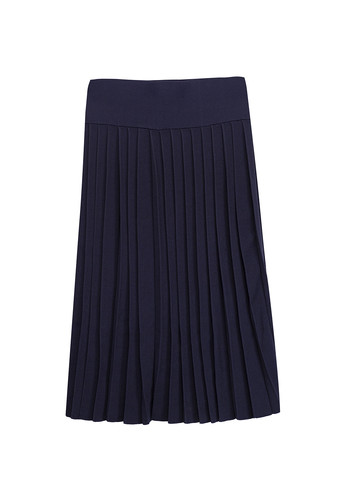 Темно-синяя кэжуал однотонная юбка Apart плиссе