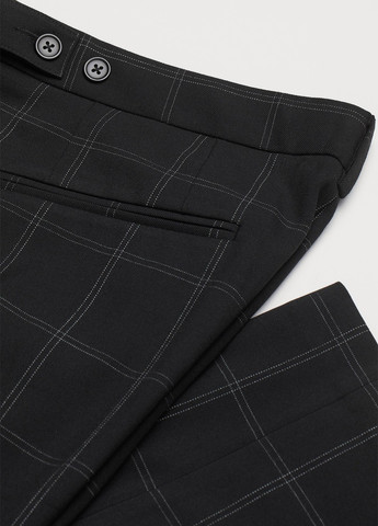 Черные классические, кэжуал демисезонные зауженные брюки H&M