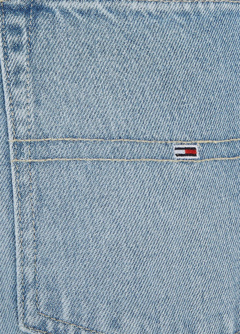 Светло-синяя джинсовая однотонная юбка Tommy Jeans а-силуэта (трапеция)