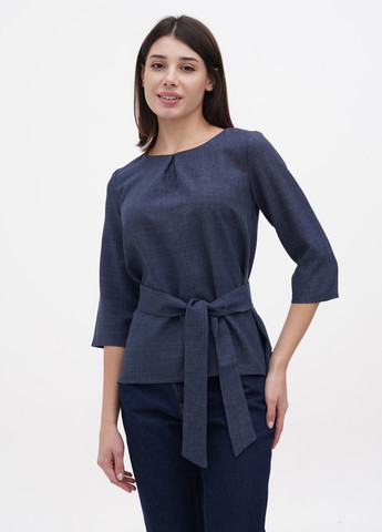 Темно-синяя летняя блуза Rebecca Tatti