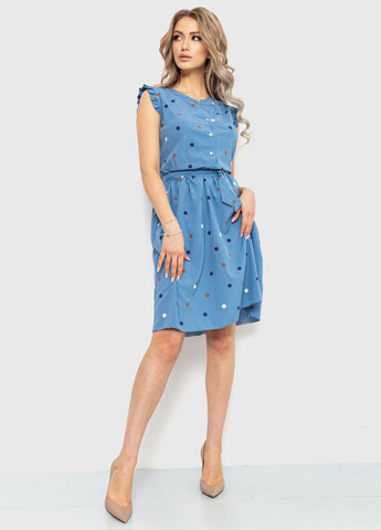 Блакитна кежуал сукня Ager в горошок