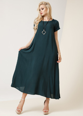 Темно-зелена кежуал платье Charm Collection однотонна