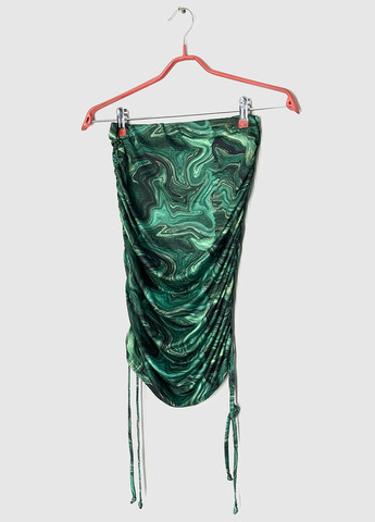 Зеленая кэжуал с абстрактным узором юбка Boohoo