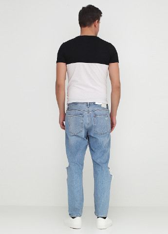 Светло-бежевые демисезонные бойфренды джинсы H&M