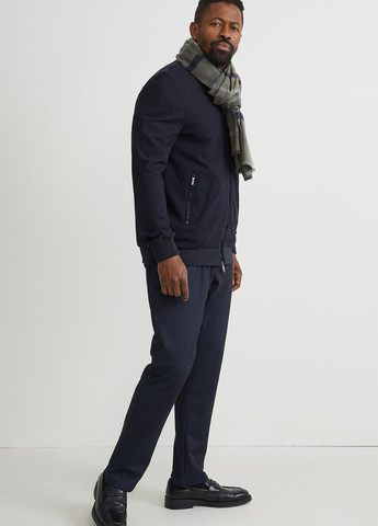 Темно-синя демісезонна куртка C&A