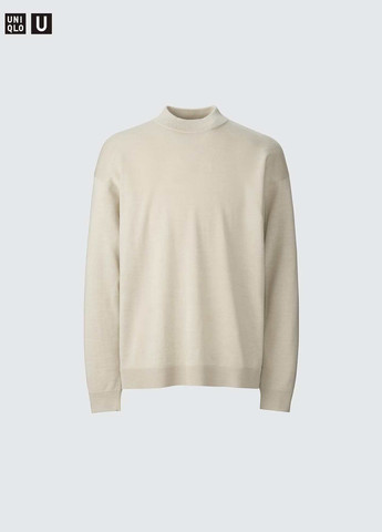 Бежевый демисезонный свитер Uniqlo