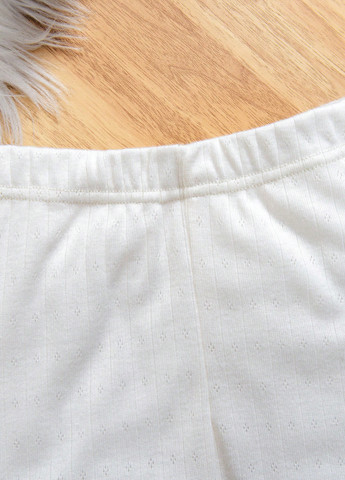 Біла всесезон піжама (лонгслів, штани) лонгслів + брюки SHEIN