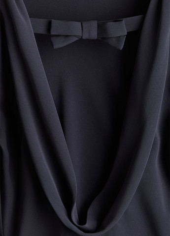 Сіро-синя кежуал сукня з відкритою спиною H&M однотонна