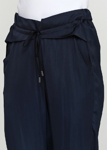 Темно-синие кэжуал летние прямые брюки Once