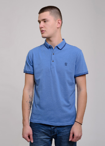 Синяя футболка-поло для мужчин Remix