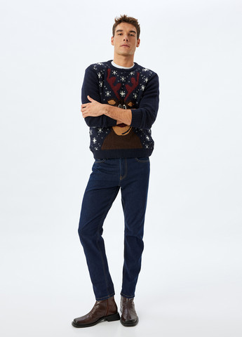 Темно-синій зимовий джемпер джемпер KOTON