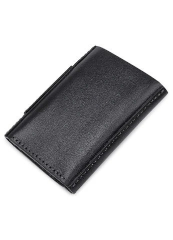 Чоловіче шкіряне портмоне 7х10х1,5 см Grande Pelle (252127754)
