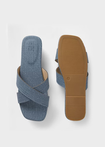 Серо-синие шлепанцы Gap