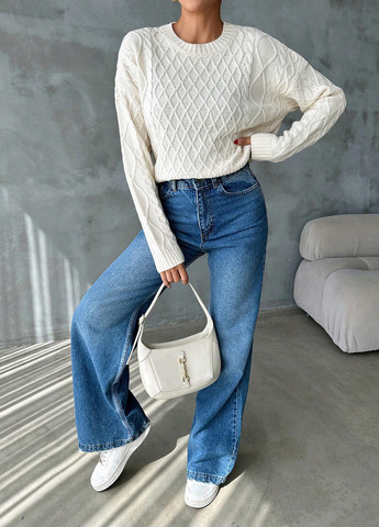 Молочный демисезонный джемпер джемпер SHEIN