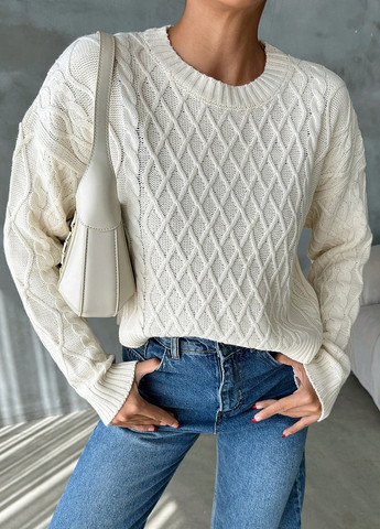 Молочный демисезонный джемпер джемпер SHEIN