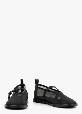 Жіночі балетки Le'BERDES | чорні однотонні перфорація текстиль (328003889)